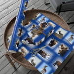 Blue Background American Wildlife Gift Wrap Papers