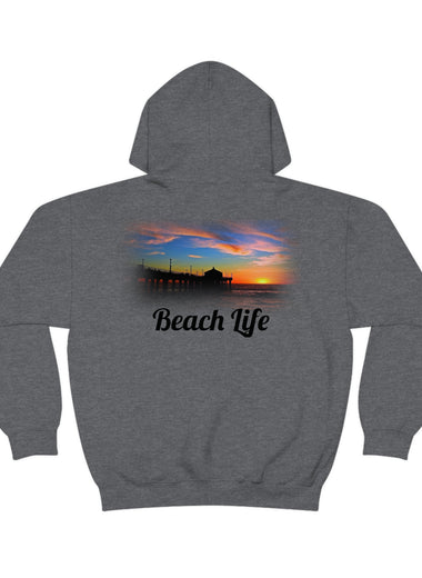 Beach Life Pier Unisex Heavy Blend Hooded Sweatshirt