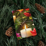 Flower and Candle Gift Wrap Papers