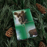 Green Background American Wildlife Gift Wrap Papers