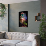 Love All Fireworks and Roses Satin Posters (210gsm)