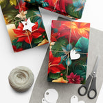 Flower and Candle Gift Wrap Papers