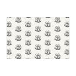 Holiday Bells Black & White Gift Wrap Paper — Elegant Christmas Wrapping Sheets