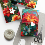 Flower and Candle Gift Wrap Papers