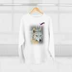 Winter Wolf Art Unisex Premium Crewneck Sweatshirt