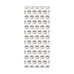 Reindeer Sleigh Vintage Black & White Gift Wrap Paper