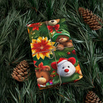 Teddy Bear & Flower Gift Wrap Papers