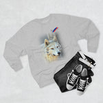 Winter Wolf Art Unisex Premium Crewneck Sweatshirt