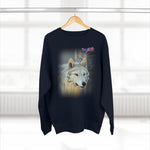 Winter Wolf Art Unisex Premium Crewneck Sweatshirt