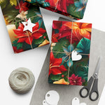 Flower and Candle Gift Wrap Papers
