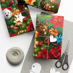Teddy Bear & Flower Gift Wrap Papers