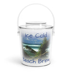 Beach Brew Ice Bucket with Tongs