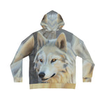 Wolf Print Men's Hoodie (AOP)