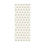 Reindeer Pattern Gold Holiday Gift Wrap Paper