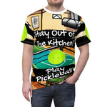 Stay Out of the Kitchen Play Pickleball All Over Print T Unisex Cut & Sew Tee