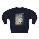 Winter Wolf Art Unisex Premium Crewneck Sweatshirt