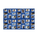 Blue Background American Wildlife Gift Wrap Papers