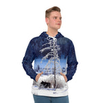 Winter Moose Men's Hoodie (AOP)