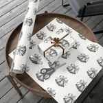 Holiday Bells Black & White Gift Wrap Paper — Elegant Christmas Wrapping Sheets