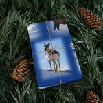 Blue Background American Wildlife Gift Wrap Papers