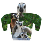 Lemur Unisex Pullover Hoodie (AOP)