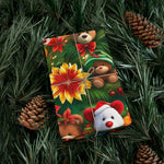 Teddy Bear & Flower Gift Wrap Papers