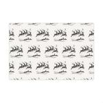 Reindeer Sleigh Vintage Black & White Gift Wrap Paper
