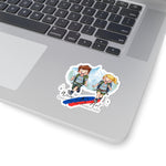 Kiss-Cut Sticker — 'Kids at Heart' Hiking Pride Design