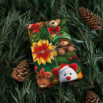 Teddy Bear & Flower Gift Wrap Papers