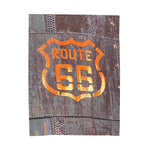 Route 66 Simple Velveteen Plush Blanket