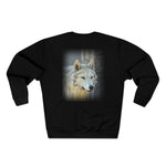 Winter Wolf Art Unisex Premium Crewneck Sweatshirt