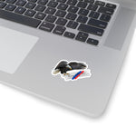 Bald Eagle Kiss-Cut Sticker — American Eagle with WearUSArt Logo