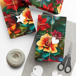 Flower and Candle Gift Wrap Papers