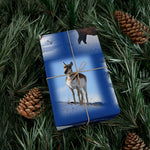 Blue Background American Wildlife Gift Wrap Papers