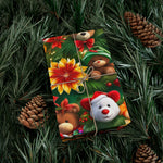 Teddy Bear & Flower Gift Wrap Papers