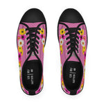 Light Pink Daisy Flower Chain Women's Low Top Sneakers