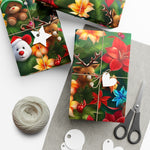 Teddy Bear & Flower Gift Wrap Papers